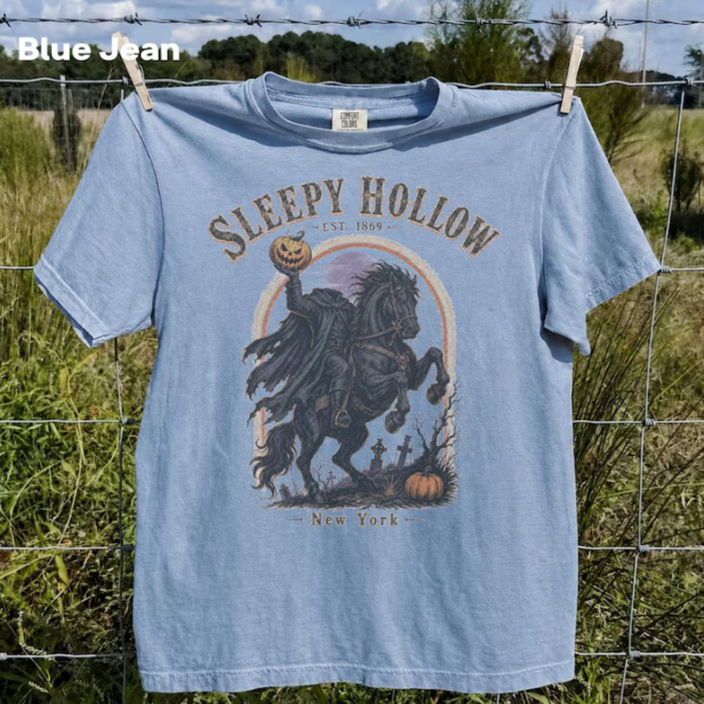 Hollow 90s Graphic Tee, Retro Headless Horseman Comfort Color New York T-Shirt